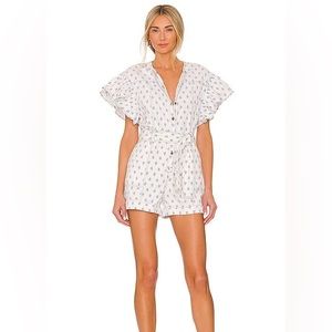 Saylor Lydia Denim Romper